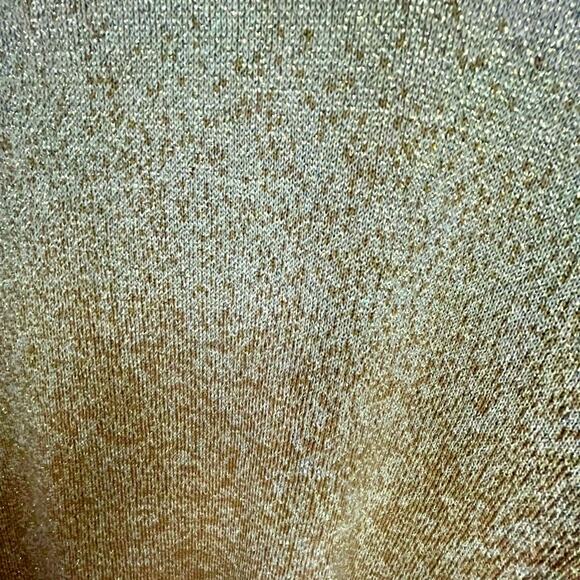 Alfred Dunner Gold Metallic and Black Sweater Set Size Small - Picture 6 of 8